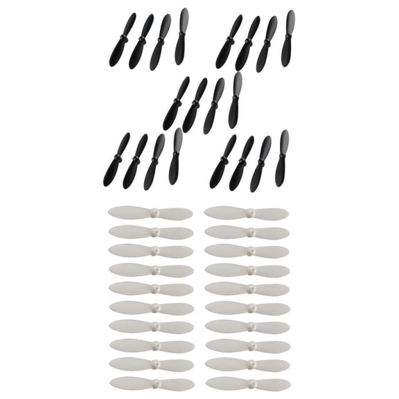 LeeQinersw 40x Propeller Set Screw Thrusters for Drone Replacement 20Pcs White 20Pcs Black