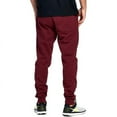 thumbnail image 2 of ProGo USA Men's Joggers Sweatpants Basic Fleece Marled Jogger Pant Elastic Waist (Burgundy, 3X-Large), 2 of 6