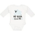 thumbnail image 3 of Inktastic My Busia Loves Me Baby Lamb Boys or Girls Long Sleeve Baby Bodysuit, 3 of 5