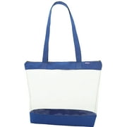 Clear Bags Clear Shoulder Tote With Zipper Closure