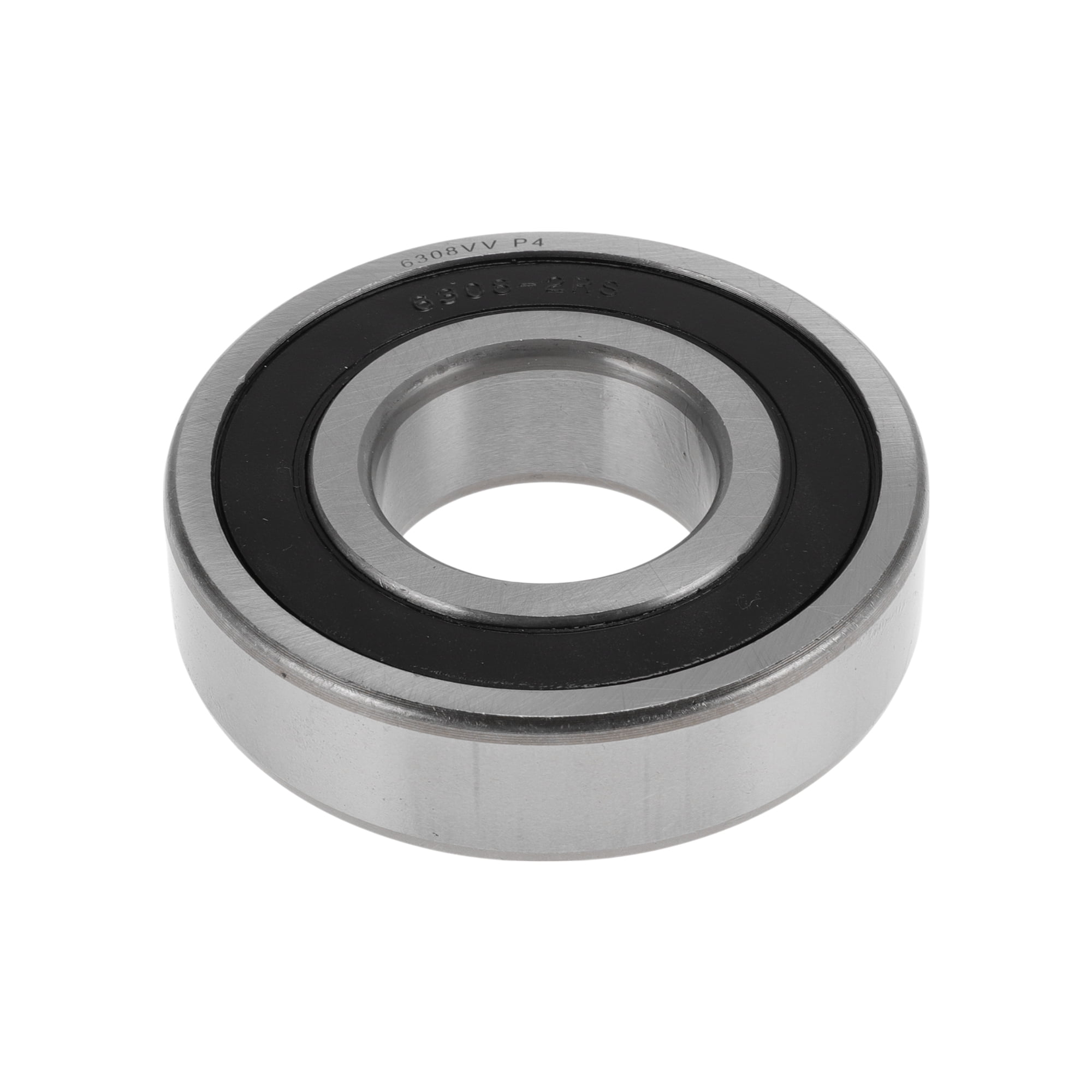 Unique Bargains 6308VV Deep Groove Ball Bearings 40x90x23mm P4 Double Rubber Seal Lubricated Bearings 1 Pcs Car Silver Tone,Black