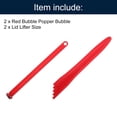 thumbnail image 3 of Unique Bargains 4 Pcs Canning Kits Included Magnetic Lid Lifter Bubble Popper Bubble, Red, 3 of 7
