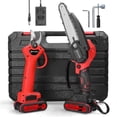 thumbnail image 1 of 21v 6inch Portable Electric Chainsaw And 30mm Cordless Pruning Shear Set Wood Splitting Cutting Machine Kit Handheld Woodworking Tool For Garden Orcha, 1 of 5