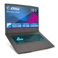 thumbnail image 3 of Combo Laptop Gamer MSI Thin 15 B13VE-3023US Intel Core i5 16GB RAM 512GB SSD 15.6" FHD RTX 4050 Gris + Audifonos Bluetooth y Mochila, 3 of 4