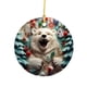thumbnail image 2 of Fiudx Adorno Navideño de Muñeco de Nieve, Bonito Adorno Acrílico para Coche, Diseño Redondo Hecho a Mano, Accesorio Festivo para Oficina y Hogar, Ideal Como Regalo de Navidad, Tamaño de 8 Cm., 2 of 3