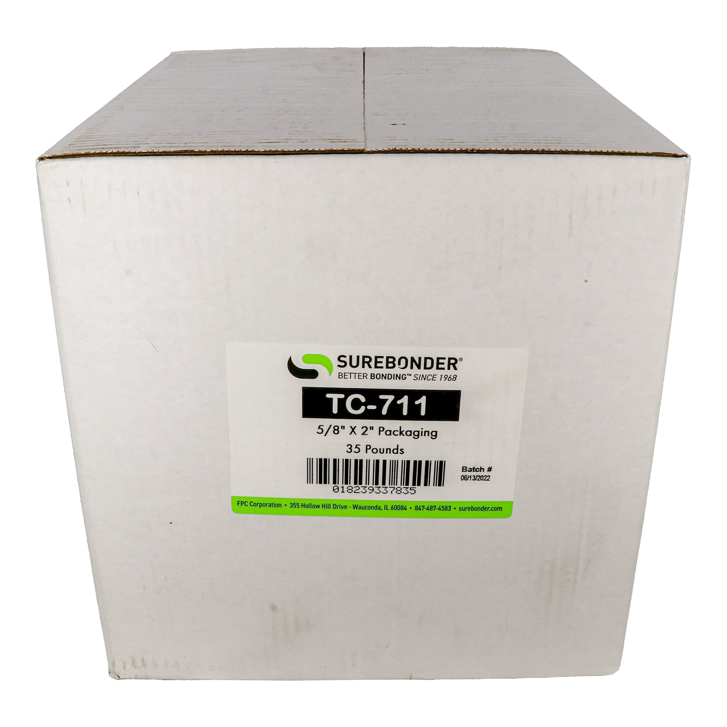TC-711 Fast Set Packaging Hot Melt Glue Sticks for 3M™ TC Glue Guns - 5/8" x 2" | 35 lb Box