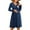 Navy Blue, variant on Yawrut Womens V-Neck Maternity Dresses Nursing Breastfeeding Dress With Pockets