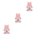 thumbnail image 4 of Greeniant gato artificial mordida juguete molar realista ligereza juguete dentición limpieza ejercicio interactivo rosa Type1 NO1, 4 of 6