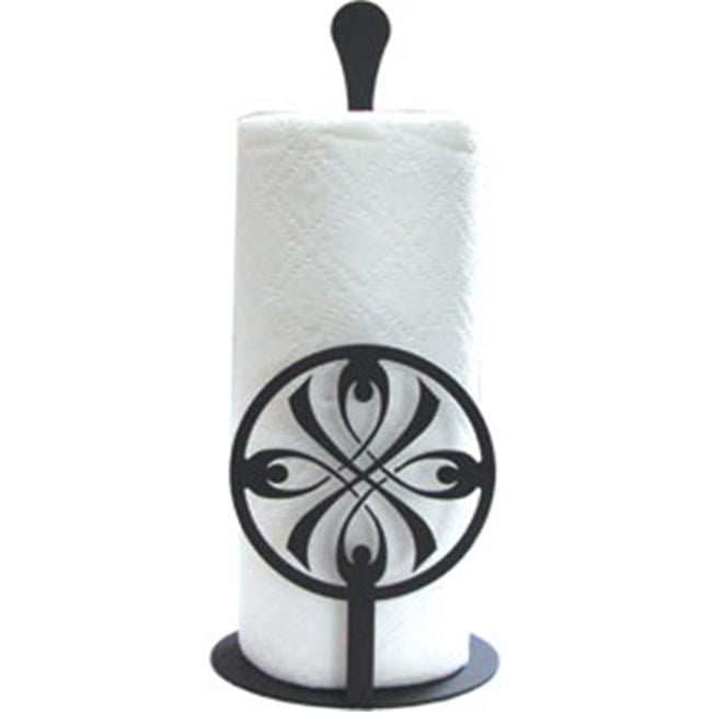 Village Wrought Iron Pt C 155 Paper Towel Holder Ribbon Bow Design