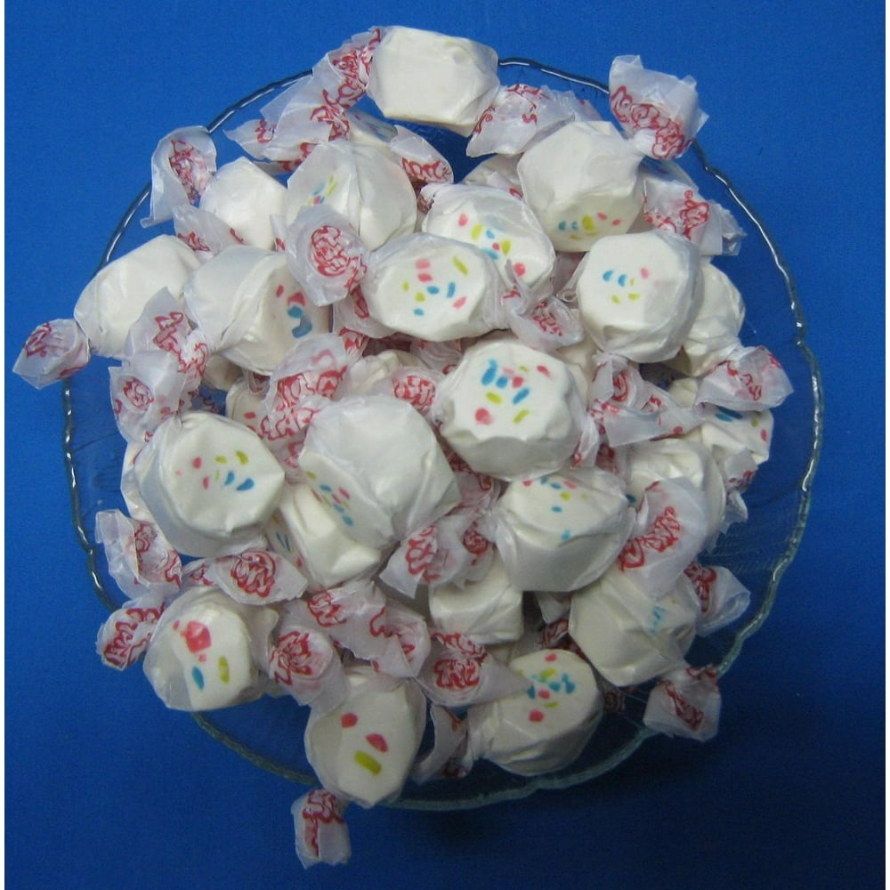 Frosted Cupcake Flavored Taffy Town Salt Water Taffy 1 Pound Walmart