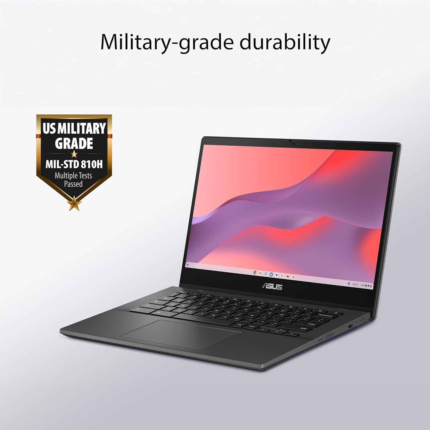ASUS Chromebook CM1402 14" Student Laptop, MediaTek Kompanio 520, MediaTek Integrated Graphics, 4 GB Memory, 64 GB eMMC, Chrome OS