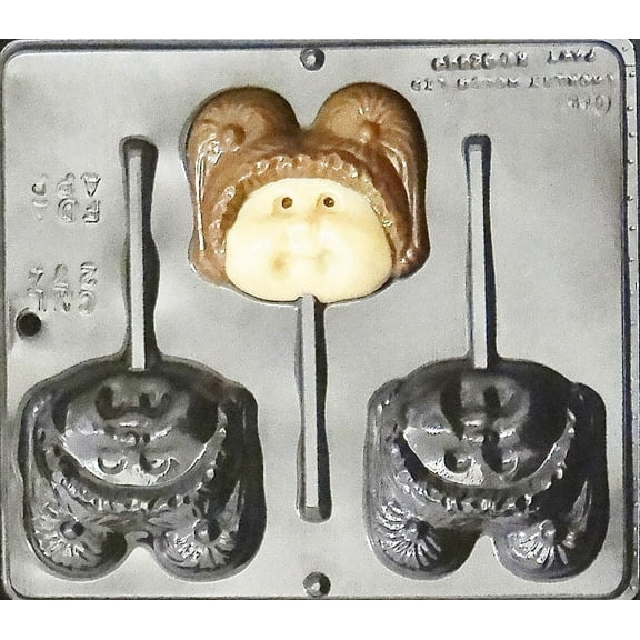 274 Cabbage Baby Girl Lollipop Chocolate Candy Mold