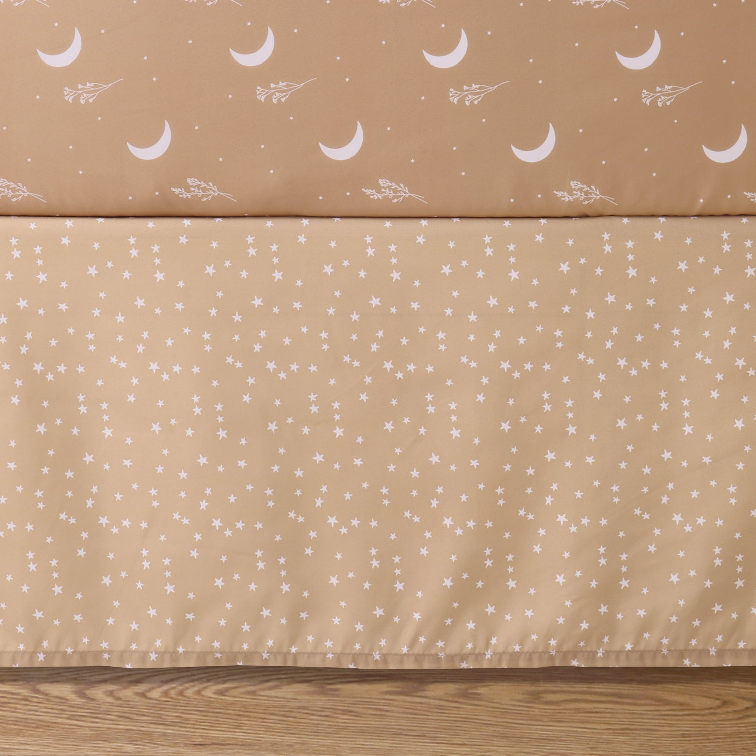 The Peanutshell Crib Bedding Set for Baby Boys or Baby Girls, Boho Celestial, 3 Pieces