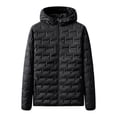 thumbnail image 1 of Custom Logo Zip Solid Color Quilted Hooded Blank White Duck Down Women Casual Down Puffer Jacket, 1 of 5
