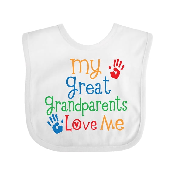 Inktastic My Great Grandparents Love Me Boys or Girls Baby Bib