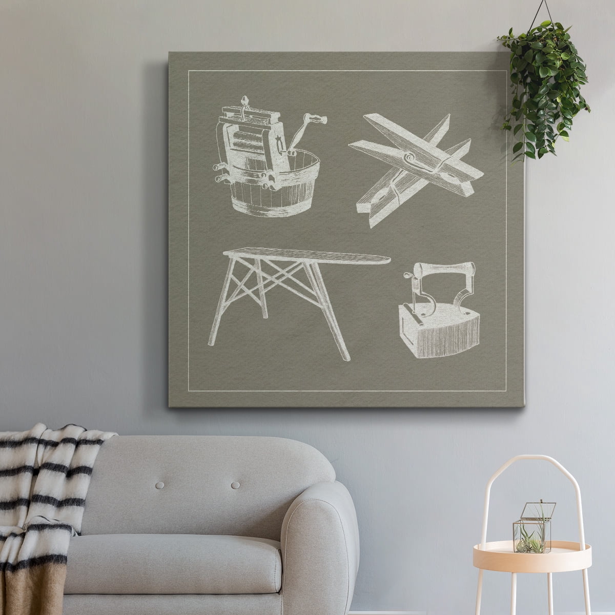 Wexford Home Laundry Tips VIII-Premium Gallery Wrapped Canvas, 10" x 10" - Ready to Hang