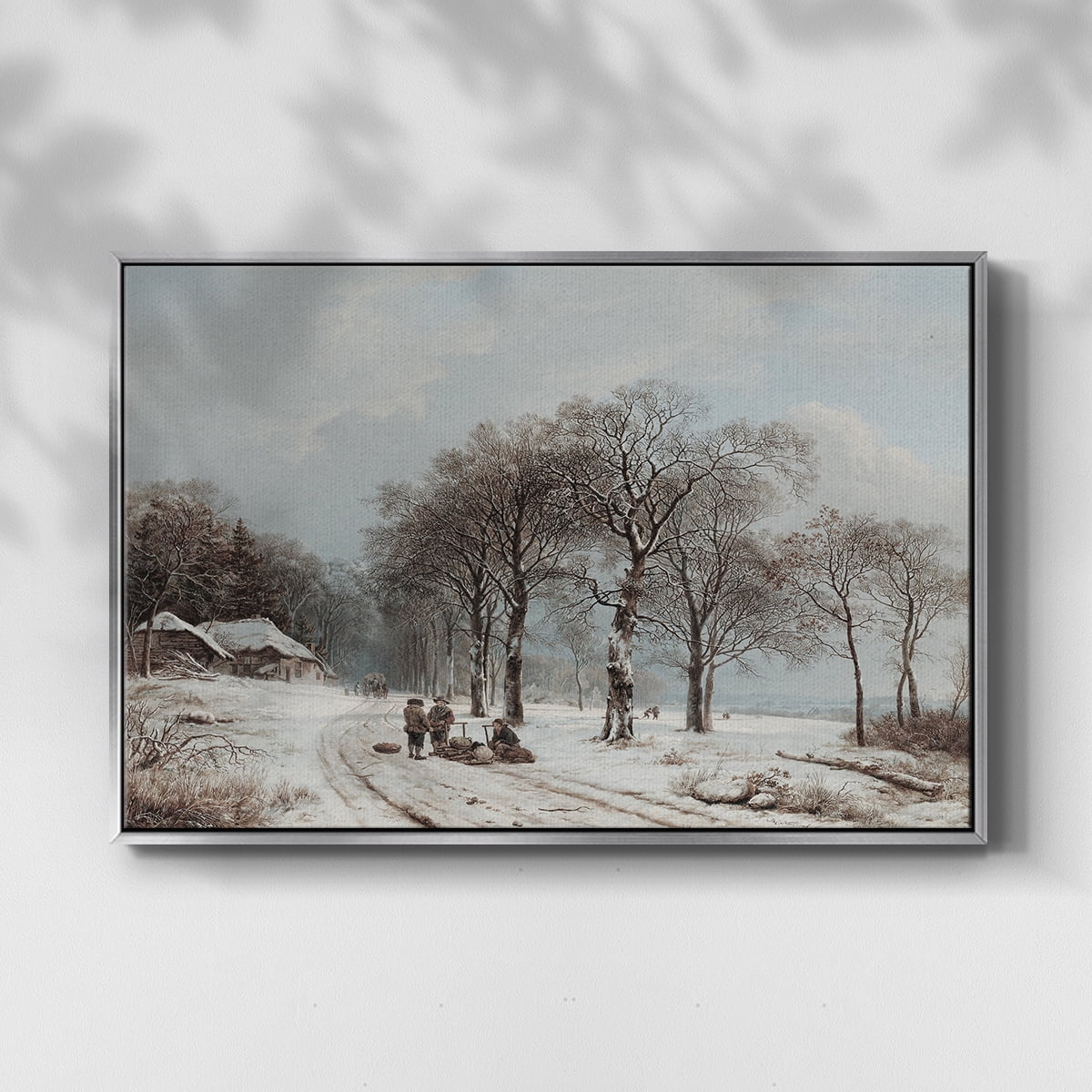 Vintage Landscape-CCLXX By Wexford Home Framed in Silver Wood Gallery Wrapped Canvas 27 in. x 41 in.