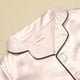 thumbnail image 5 of Gibobby Conjunto de pantalón para bebé Conjunto de pijamas de satén para niños y niñas, camisa para dormir con botones, pantalones largos, ropa de dormir(Beige, 13-14 Años), 5 of 5