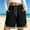 Black, variant on Women's Athletic Bermuda Shorts Elastic Waist Lightweight Drawstring Plus Size Short Casual Loose Color Block Shorts, 2026 New Limited-time Off
