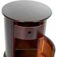 thumbnail image 5 of SAFAVIEH Tabitha Solid Swivel Accent Table with Drawer and Cabinet, Dark Cherry, 5 of 5