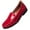 Red Patent, variant on Womens Hands Free Slip On Fashion Classic Casual Comfort Penny Loafers for Women Red Patent