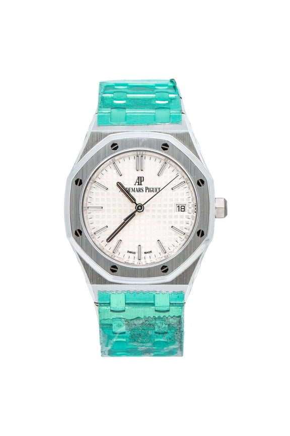 Pre-Owned Audemars Piguet Royal Oak 77350ST 34MM Silver Dial With Stainless Steel Bracelet