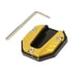 thumbnail image 4 of Soporte lateral para motocicleta, piezas de repuesto de extensión de placa de pie, soporte antideslizante Amarillo, 4 of 7