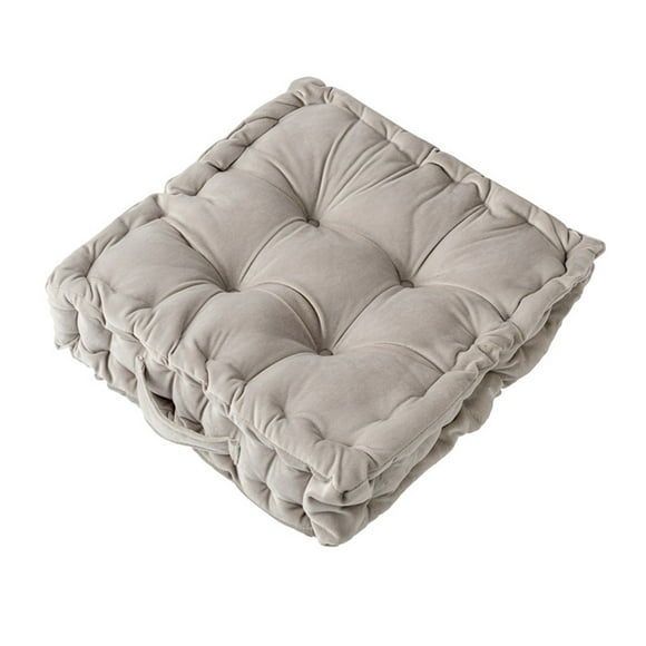 Billuyoard Cojín cuadrado para asiento, cojín para silla, sofá, alfombra para el suelo del hogar, Color sólido elástico, decoración para Type2 NO2