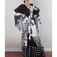 thumbnail image 1 of 2022 Imprimer Maxi Robe Batwing Manches Tunique Printemps Automne Plage Robe Casual Grande Taille Femmes Beachwear Kaftan Cover-ups Q1289_a, 1 of 1