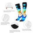 thumbnail image 4 of Saiise Bluey Funny Socks Men Women Boys Kids Adults Novelty Graphic Crew Tube Socks Crazy Design Casual Dress Socks for Sports,Running,Travel, 4 of 7