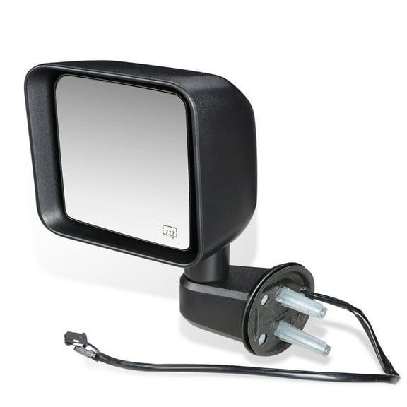 DNA Motoring OEM-MR-CH1320390 For 2015 to 2018 Jeep Wrangler JK OE Style Powered Heated Driver / Left Side View Door Mirror 68249847AC 16 17