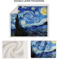 thumbnail image 3 of Van Gogh The Starry Night Gifts for Women Men Mom Kids Adults Birthdays Soft Cozy Sherpa Blanket Throw for Van Gogh Lovers Decor Couch Bed Sofa Chair 50"x60", 3 of 7