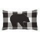 thumbnail image 1 of Funda de almohada ABPHQTO Oso a Cuadros de Leñador Búfalo Blanco y Negro 50x75 cm, 1 of 1
