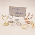 thumbnail image 2 of huanledash 10Pcs Memo Holders Compact Geometric Round Small Size Table Card Holders Home Supply, 2 of 8