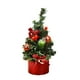 thumbnail image 2 of Mini adorno de árbol de Navidad de 7,9 pulgadas - Pequeño árbol de plástico rojo y morado para decoración de escritorio, salón y dormitorio, 2 of 6