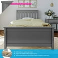 thumbnail image 2 of BEDSMART Solid Wood Twin Size Bed | Gray, 2 of 7