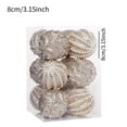 thumbnail image 6 of Mornei 12 Pieces Christmas Ball Ornaments Christmas Tree Hanging Decorations Xmas Decor Champagne, 6 of 8
