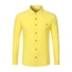thumbnail image 4 of pstuiky camisa de manga larga para hombre, Camisa tipo cárdigan de manga larga con botones y bolsillos informales de color liso para hombre salir tops s, 4 of 9