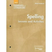 Elements of Literature: Spelling Lessons and Activities Grade 7 First course, Used [Paperback]