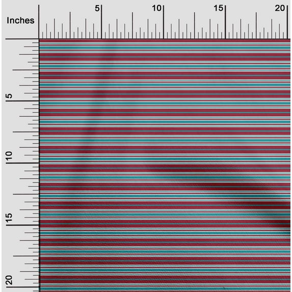 oneOone Rayon Red Fabric Stripes Sewing Fabric By The Yard Printed Diy Clothing Sewing Supplies 56 Inch Wide-4E