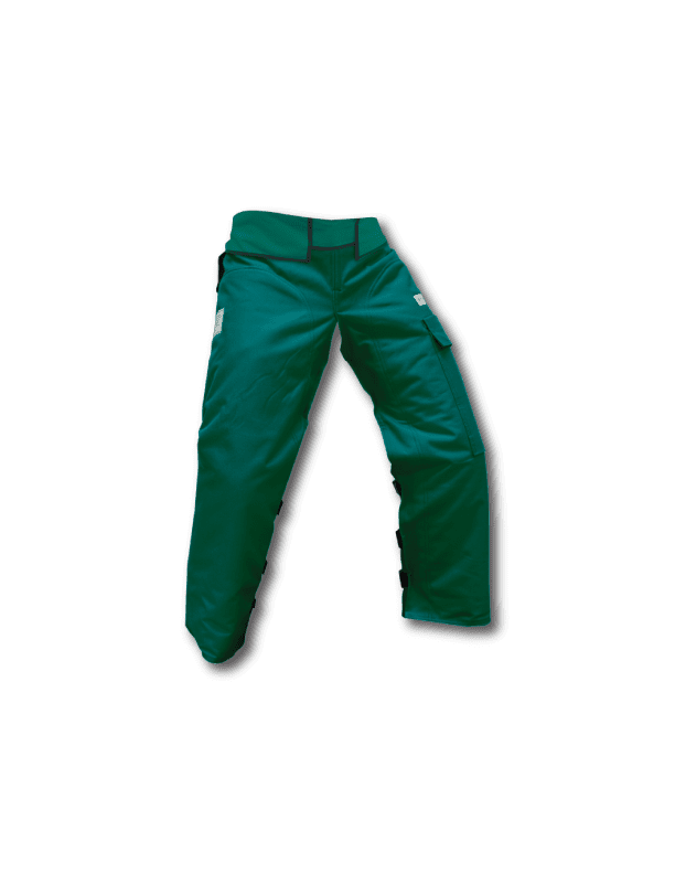 Safety Green Apron Style 37" Forester Chainsaw Safety Chaps with Pocket 
