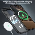 thumbnail image 2 of DOMAVER Magnetic for iPhone 18 Pro Case / iPhone 17 Pro Case (6.3") - Slim Fit Matte Translucent Cover | MagSafe Compatible | Shockproof Anti-Yellowing | Black, 2 of 10