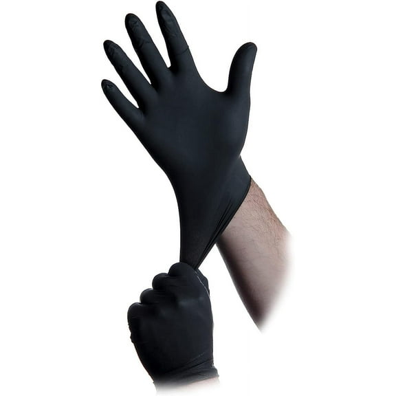 Black Lightning® Gloves - 1000 Black Nitrile Gloves per Case