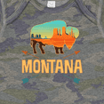 thumbnail image 4 of Inktastic Montana Gift Buffalo Silhouette Boys or Girls Baby Bodysuit, 4 of 5