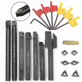 thumbnail image 5 of Cutting Tools 10mm 7pcs Shank Lathe Turning Tool Holder Boring Bar With 7pcs Insert And Wrench Wrenches, 5 of 5