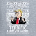 thumbnail image 5 of Wild Bobby Great Terrific Merry Christmas Funny Donald Trump Political Women Graphic Long Sleeve Tee, Heather Grey, Medium, 5 of 5