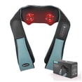 thumbnail image 1 of Neck and Shoulder Massager with Heat, 3D Deep Tissue Kneading Shiatsu Massager, Blue, 1 of 11