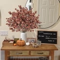 thumbnail image 2 of 15 Pcs Babys Breath Artificial Flowers Gypsophila Bouquets Bulk Real Touch Fake Silk Flowers for Home Wedding DIY Floral Arrangement Kitchen Table Centerpiece Christmas Decoration (Gold), 2 of 5