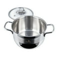 thumbnail image 2 of Sofram 18/10 Stainless Steel Deep Stock Pot w/ Glass Lid 10.1Qt, 2 of 5