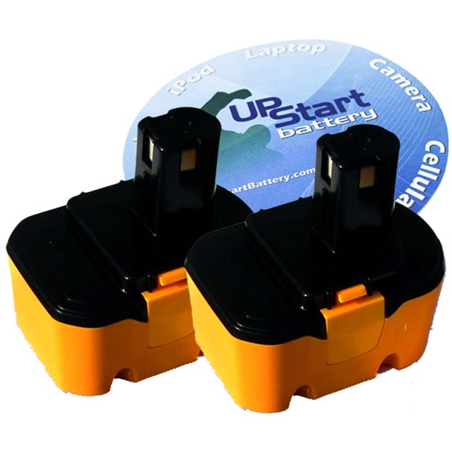 2-Pack Ryobi HP1442M Battery - Replacement Ryobi 14V Battery (1300mAh, NICD)